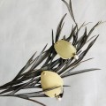 Kolczyki NO PAIR brass pearl