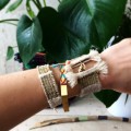 BRACELET LINEN BRIGHT GOLD