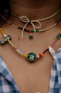 Nasszyjnik GELATO choker z kokardką 