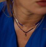 Naszyjnik ALFAMA CALMA choker regulowany COBALT 