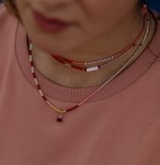 Naszyjnik ALFAMA CALMA choker regulowany LOVE II PEARL