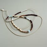 Naszyjnik ALFAMA CALMA choker regulowany CAPPUCCINO 