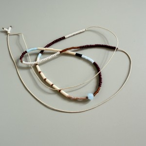 Naszyjnik ALFAMA CALMA choker regulowany CAPPUCCINO 