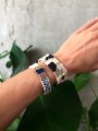 BRACELET LINEN PATTERN + LINEN OCEAN